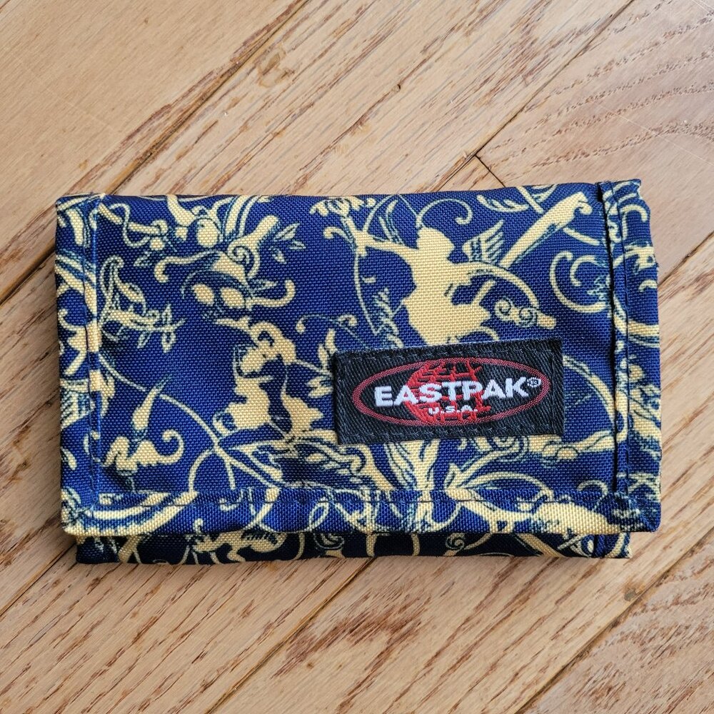 Eastpak Trifold Nylon Wallet Travel Compact Multiple Compartments